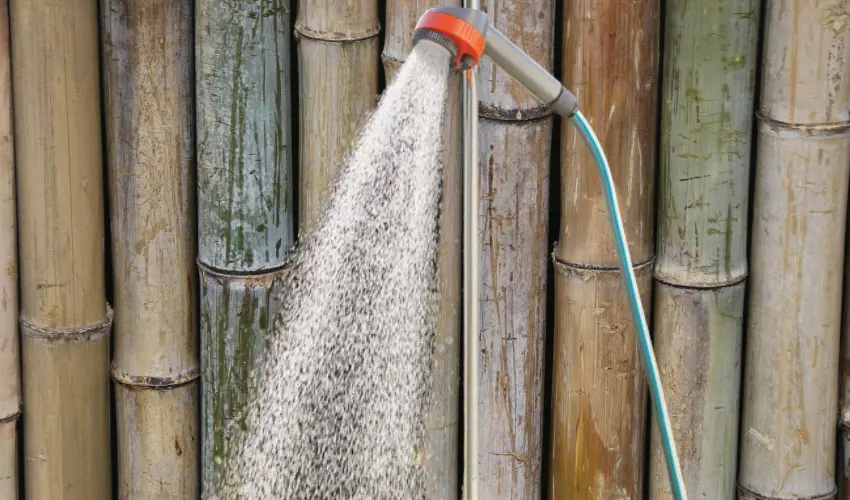 Wall-Mounted Garden Hose Shower