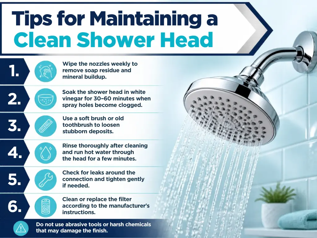 Tips for Maintaining a Clean Shower Head
