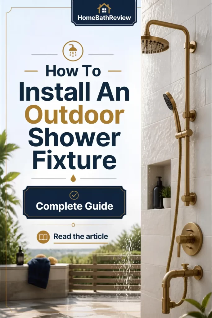 How To Install An Outdoor Shower Fixture - Complete Guide