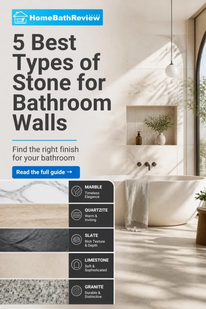 5 Best Types of Stone For Bathroom Walls