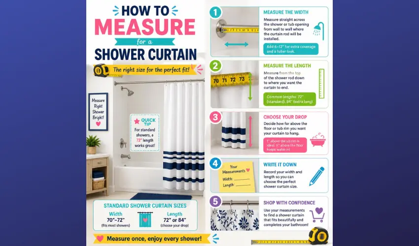 How to Measure for a Shower Curtain