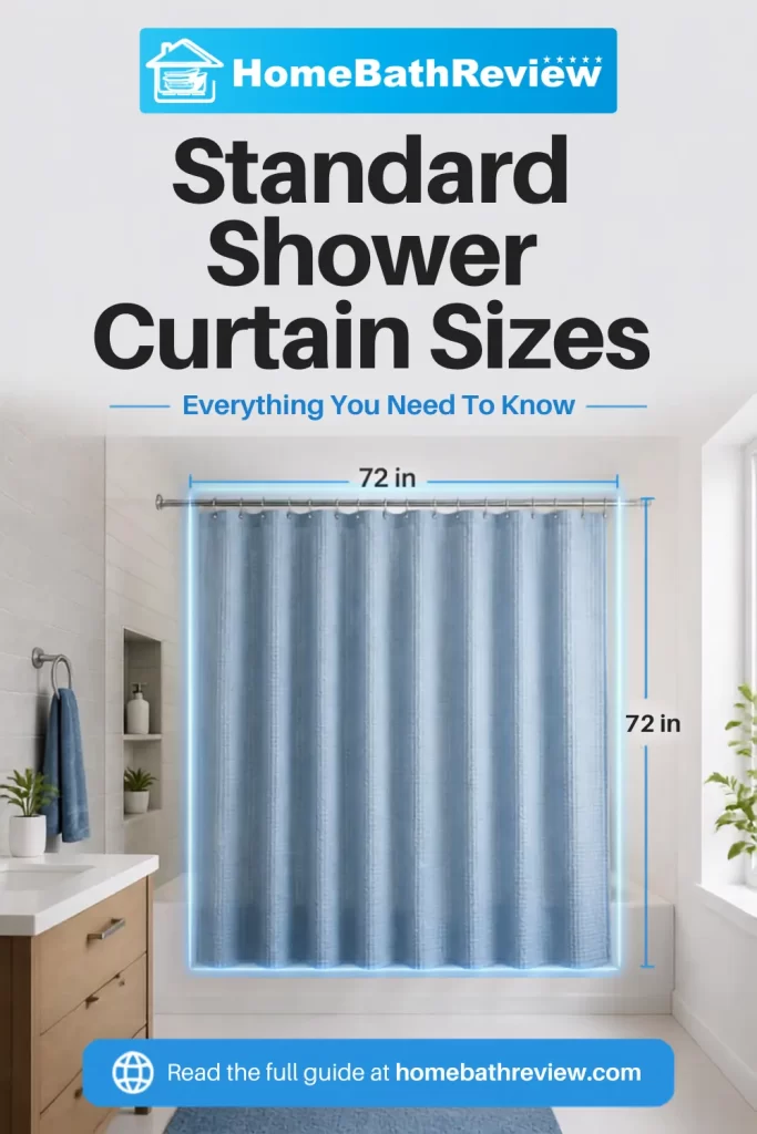 Standard Shower Curtain Sizes: Everything You Need To Know